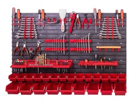 Панель для инструментов 115*78 см , 23 контейнера, 2 полки, 2 набора ...