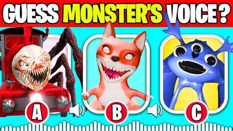 Guess The Monster S Voice Garten Of Banban Mr Kickster Choo