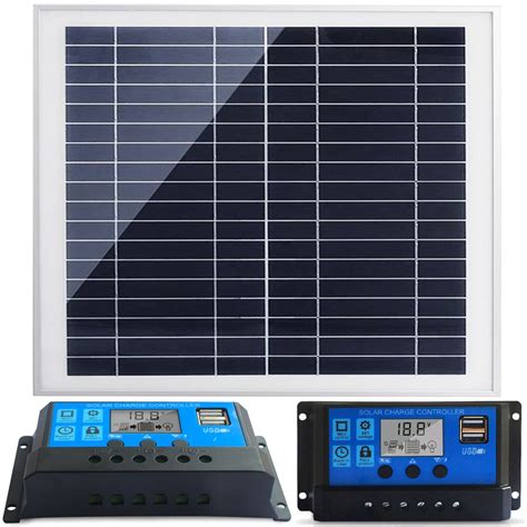 PANEL SOLARNY BATERIA SŁONECZNA REGULATOR 30W ERLI pl