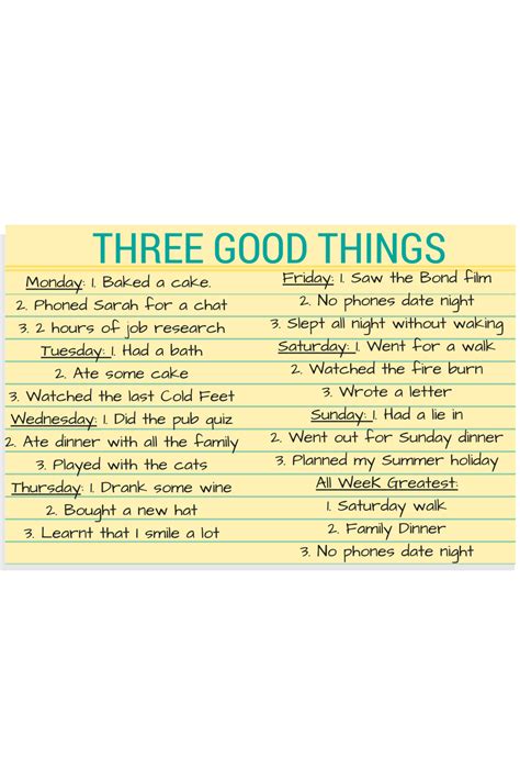 Three Good Things Mission Remission