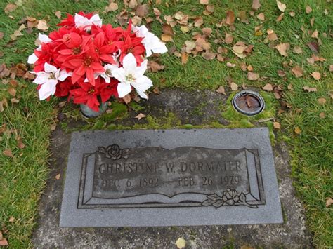 Christine Weis Dormaier M Morial Find A Grave