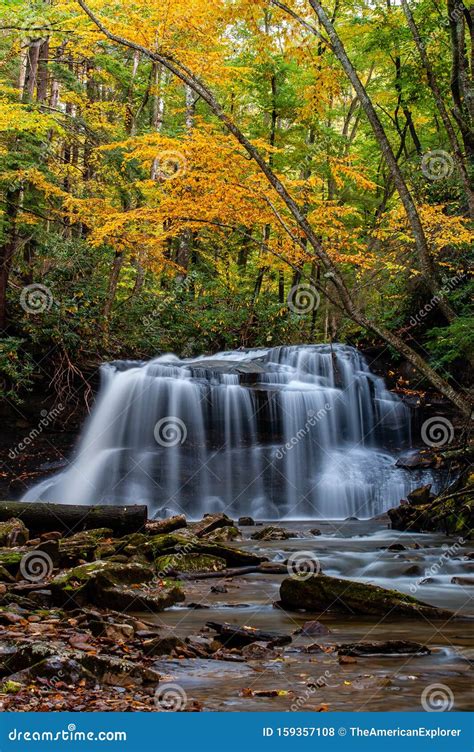 Upper Falls - Autumn / Fall Waterfall Long Exposure Scene - Holly River ...