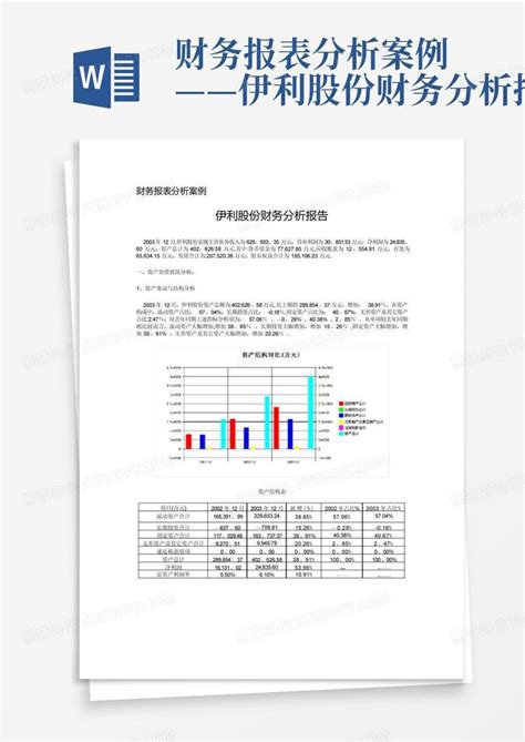 财务报表分析案例——伊利股份财务分析报告word模板下载编号qgbbdazx熊猫办公