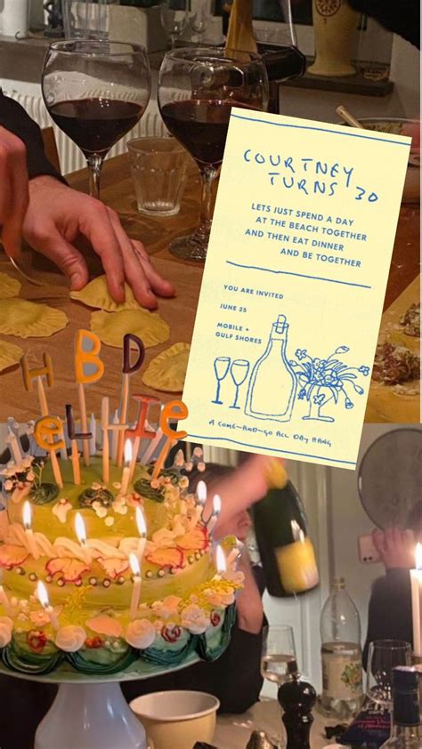 A Messy Birthday Mood Board Bday Invitations Birthday Small
