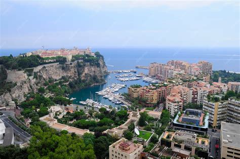 premium photo aerial view  monaco city   sea