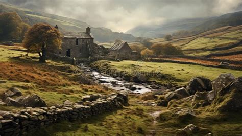 Breathtaking Photorealistic Scenic View Of Hindu Yorkshire Dales