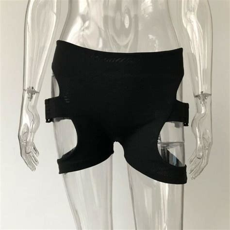 Vêtements lingerie Short sexy taille haute pour femme jogging cyclisme élastique hanche