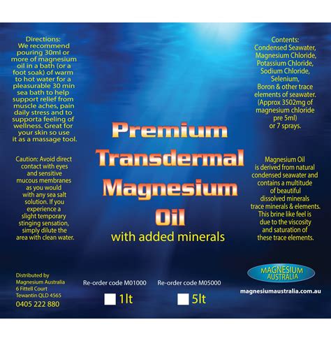 Transdermal Magnesium Oil 5lt – Magnesium Australia