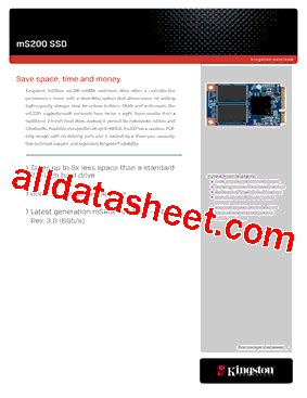 SMS200S3/120G Datasheet(PDF) - Kingston Technology Far East Co. Ltd