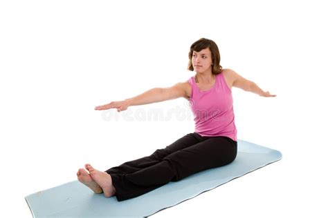 arm stretch stock photo image  caucasian woman sport