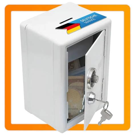 SPARDOSE MINI TRESOR SPARSCHWEIN Sparbüchse Safe Geldkassette mit