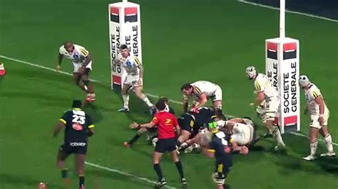 TOP 14 Essai De Ulupano SEUTENI SR Stade Rochelais Union