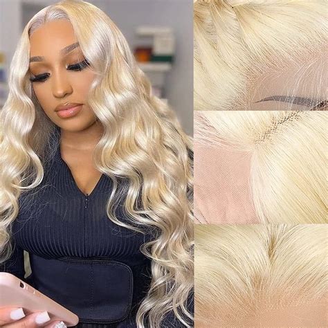 Amazon Lace Front Wig Human Hair Blonde X HD Transparent