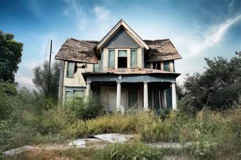 Premium Ai Image Dilapidated And Abandoned House Concept Of Real