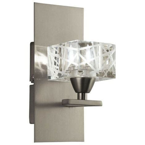 Inspired Mantra Zen Wall Lamp Switched 1 Light G9 Satin Nickel