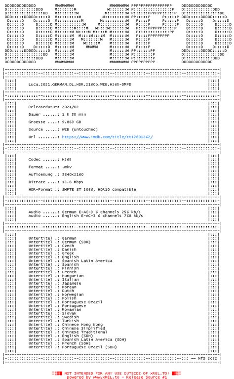 Luca German Dl Hdr P Web H Dmpd Nfo Datei Xrel V