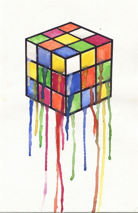 Как нарисовать кубики рубики