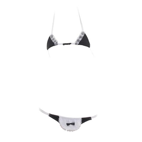 Singuyun Womens Sexy Micro Bikini Suit Anime Bikini Cosplay Lingerie Kawaii Bra And Panty Set