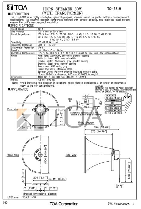 Loa TOA SC 631M dòng loa nén TOA chất lượng giá rẻ nhất