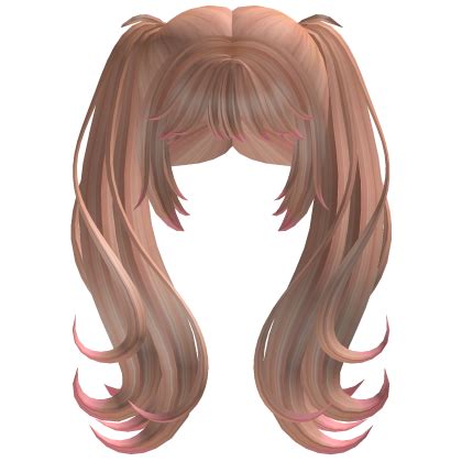 Flowy Schoolgirl Pigtails Blonde Roblox