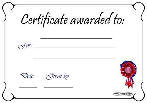 Free Printable Fill In Certificates Free Golden Formal Award