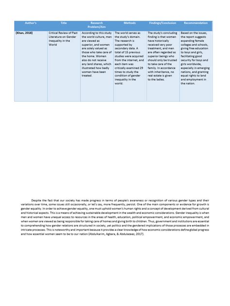 Literature Review Matrix Pdf