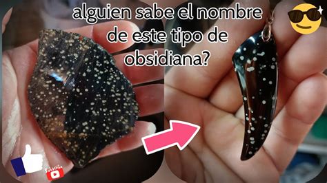 Como Pulir Piedras Naturales Dije De Obsidiana Con Puntos Youtube