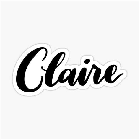 Claire Sticker For Sale By Ellietography Redbubble