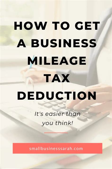 business mileage tax deduction small business sarah