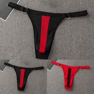 Herren Mesh Bulge Pouch G String Tanga Bikini Unterw Sche Niedrige