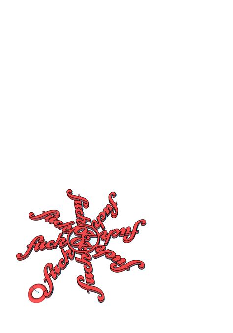 STL File Fuck Christmas Ornament Fuckflake D Print Model To