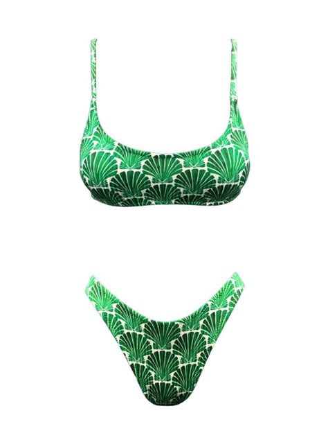 GREEN SEASHELL S BIKINI Emma Swimwear