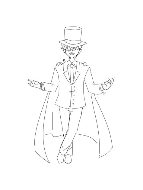 Kuroba Kaito Coloring Page