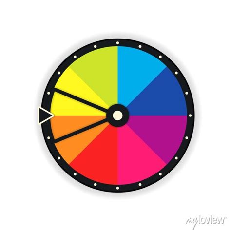 8 section blank wheel of fortune icon. clipart image isolated wall