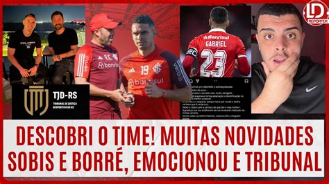 INTER O ENCONTRO ENTRE SOBIS E BORRÉ DESCOBRI O TIME NOVIDADES