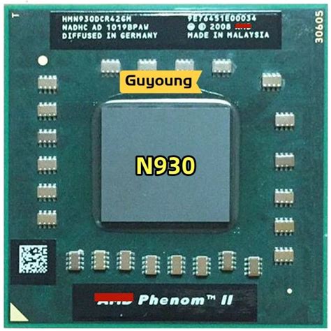 Phenom II Quad-Core Mobile N930 2.0 GHz Quad-Core Quad-Thread CPU ...