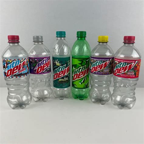 Mountain Dew Brand Special Flavors 16920oz Empty Bottle Collection Lot 2