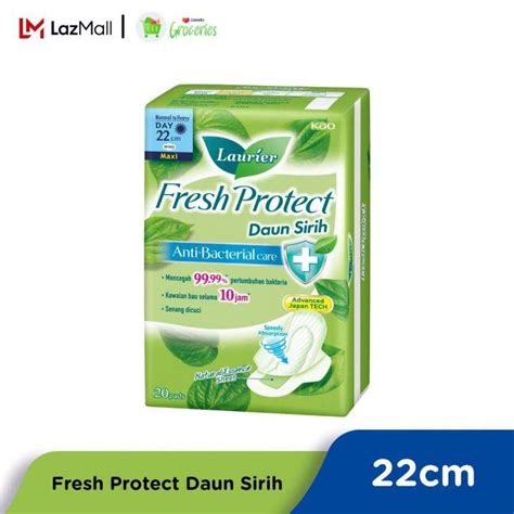 Laurier Fresh Protect Maxi Wing 22cm Daun Sirih 20s Lazada