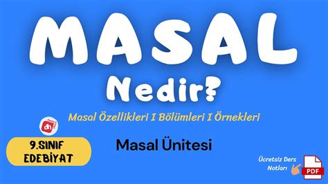 Masal Nedir Masal Zellikleri Ve Rnekleri S N F Edebiyat Masal