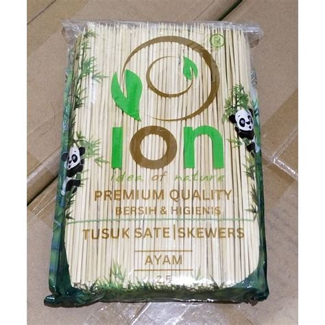 Jual Tusuk Sate Bambu Import ION Tusuk Sate Panda Premium Quality 500