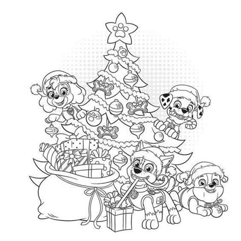 Paw Patrol Christmas Coloring Pages Paw Patrol Christmas Paw Patrol