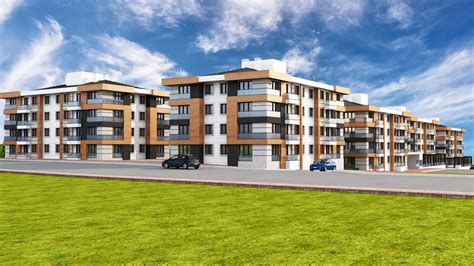 6 blok building | CGTrader