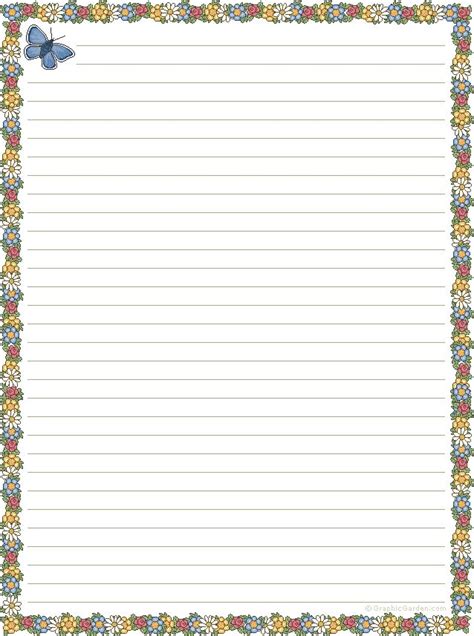 Pin By Fatima Henrique On Folha Pautada Writing Paper Printable