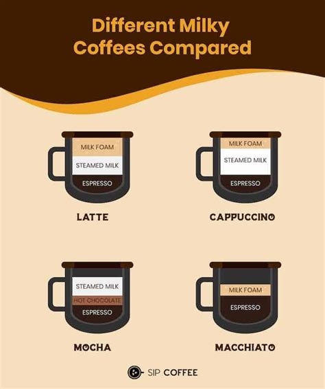 Latte Vs Cappuccino Vs Mocha Vs Macchiato Comparison