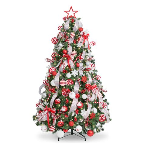 white christmas tree with white ornaments 9