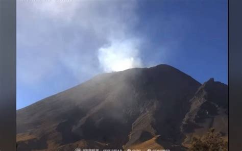 Video Popocat Petl Volvi A Registrar Una Explosi N El Sol De