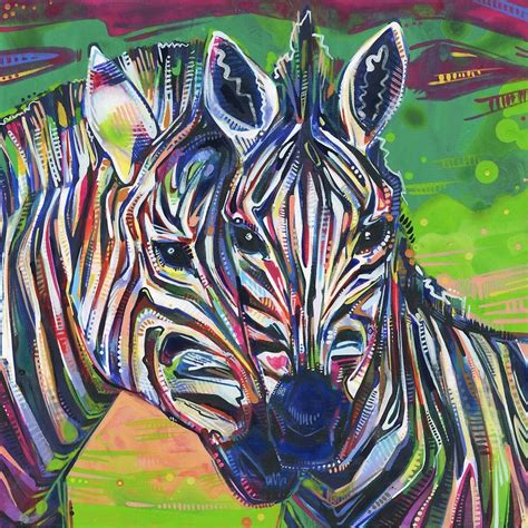Zebras Painting 2012 Framed Art Print By Gwenn Seemel Zebra