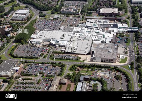 Aerial view from the air telford town centre hi-res stock photography ...