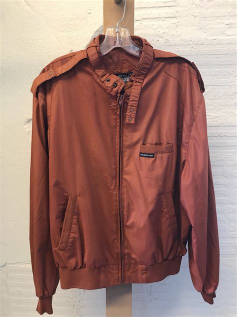 Member S Only Jacket Vintage 1980s Cafe Racer Rust Hong Etsy