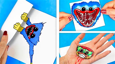 7 Идей как сделать Хаги Ваги? Легкие поделки из бумаги - YouTube